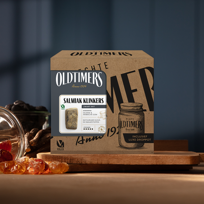 Oldtimers Droppot met Salmiak Klinkers