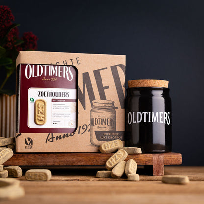 Oldtimers droppot en Zoethouders giftpack