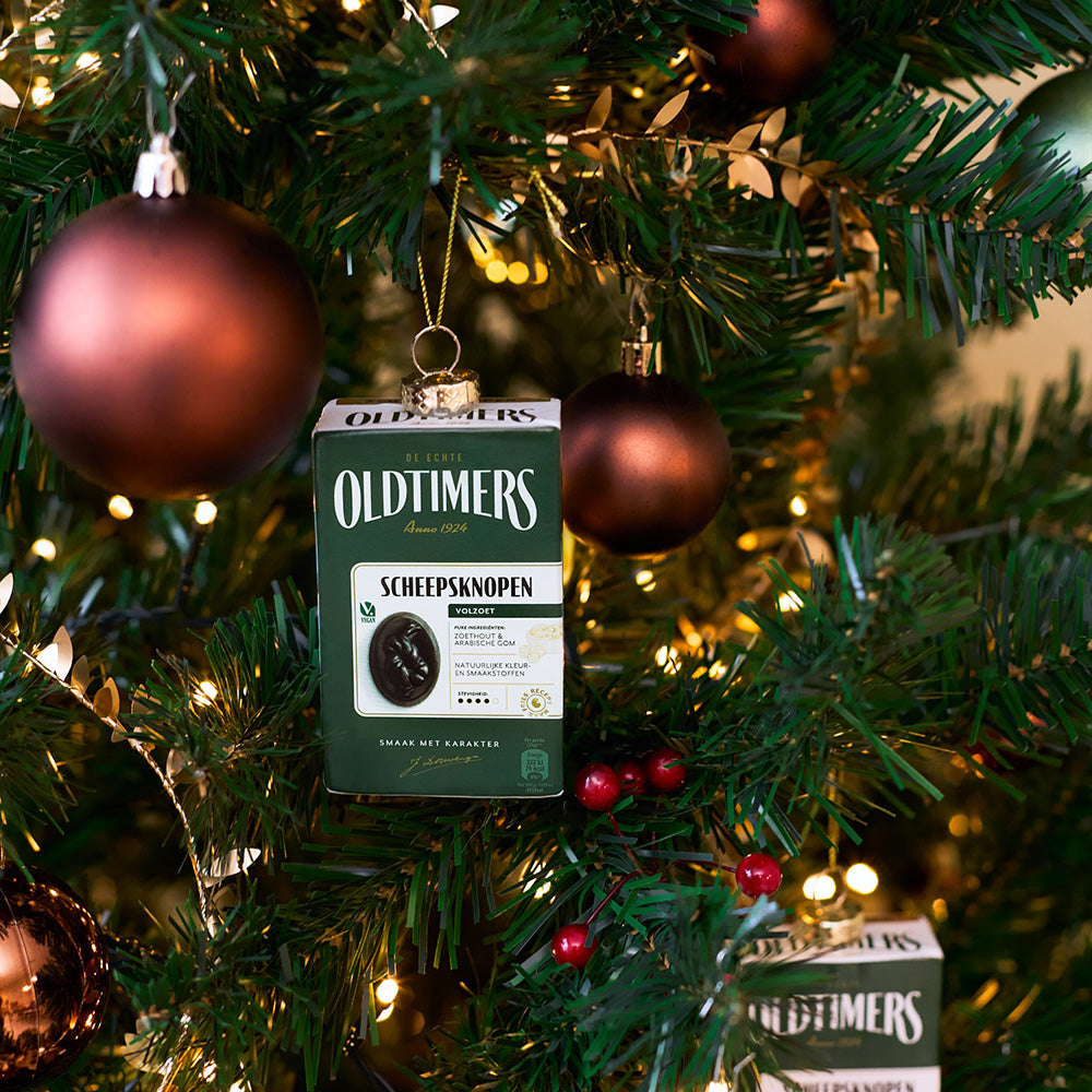 Oldtimers drop Scheepsknopen-kerstbal