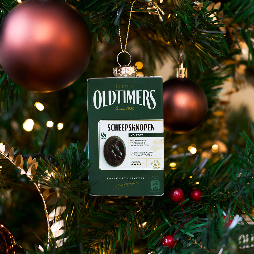 Oldtimers drop Scheepsknopen-kerstbal