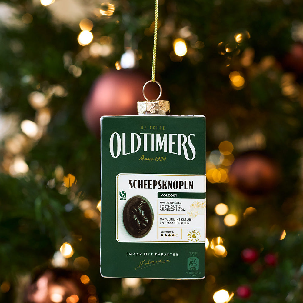 Oldtimers drop Scheepsknopen-kerstbal