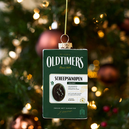 Oldtimers drop Scheepsknopen-kerstbal