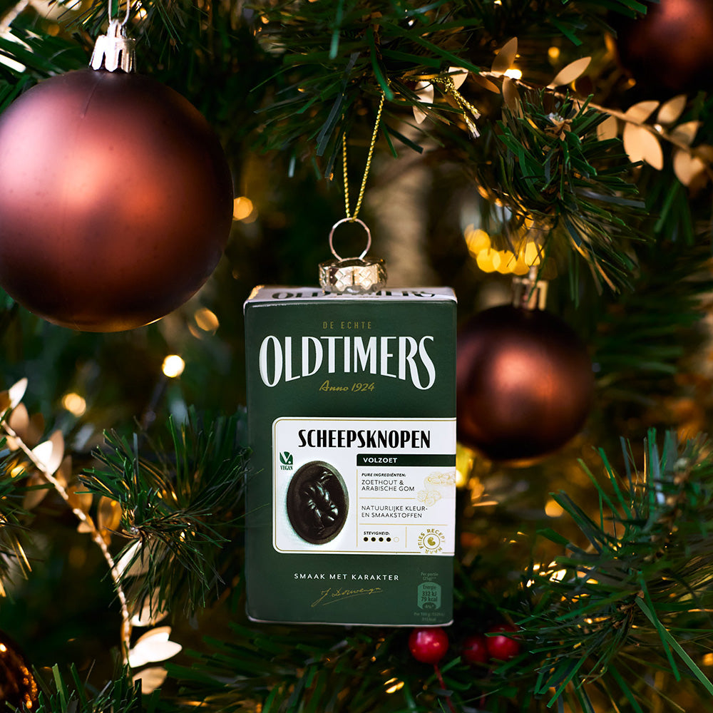 Oldtimers drop Scheepsknopen-kerstbal