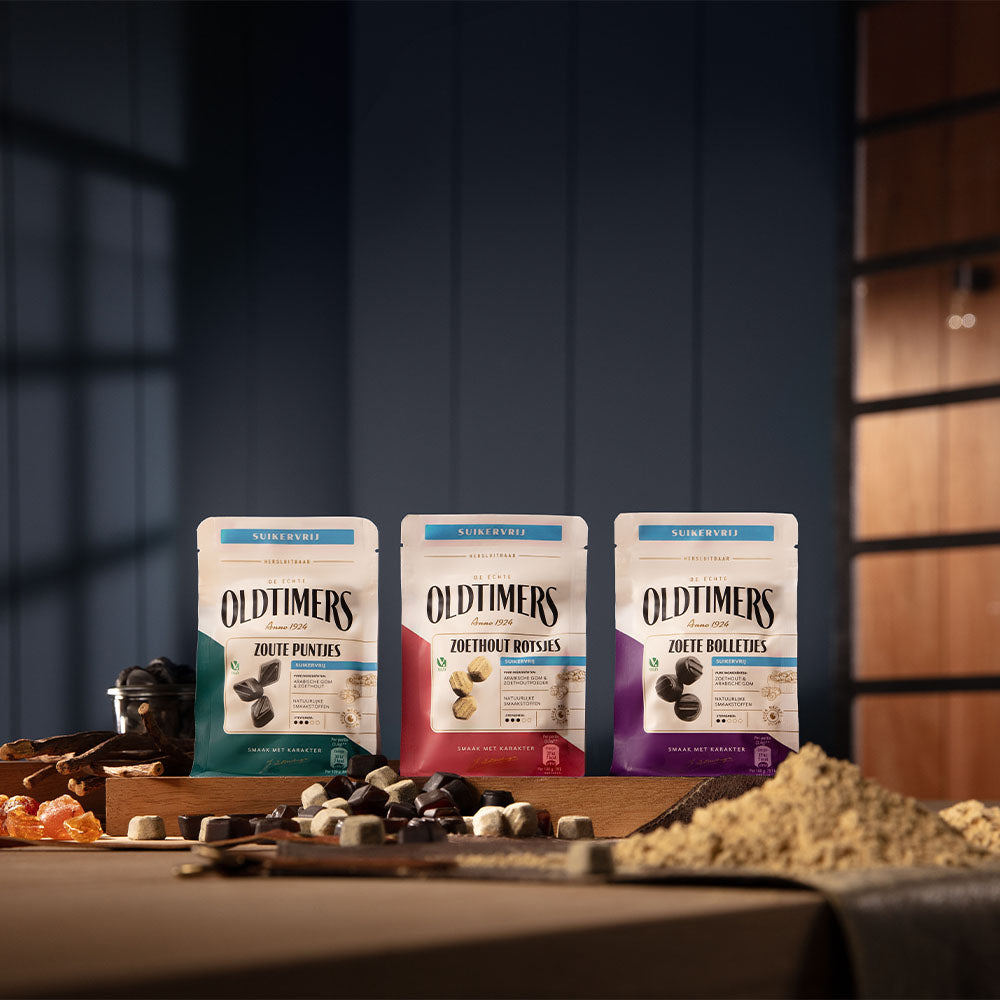 Oldtimers Suikervrij zakjes